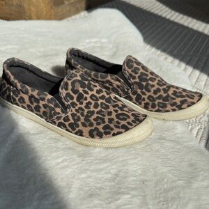 Mad Love Leopard Print Slip-On Sneakers